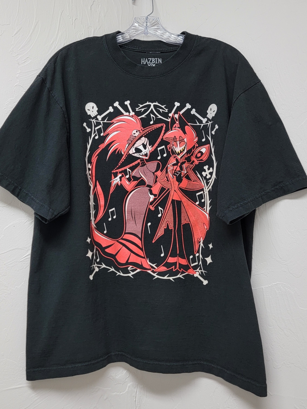 Hazbin Hotel Rosie Alastor Ace XL T-Shirt Hot Topic A24 M Radio Demon Grunge